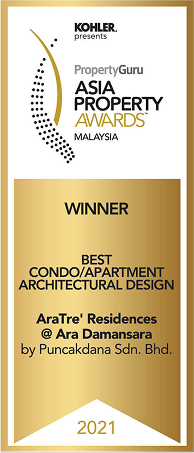 PropertyGuru Asia Property Awards: AraTre' Residences @ Ara Damansara, by Puncakdana