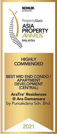 PropertyGuru Asia Property Awards: AraTre' Residences @ Ara Damansara, by Puncakdana